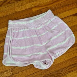 Zara pink and white shorts